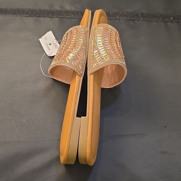 BRAND NEW THALIA SODI RHINESTONE EMBELLISHEDE WOMEN'S SLIDER G1 - Picture 11 of 16